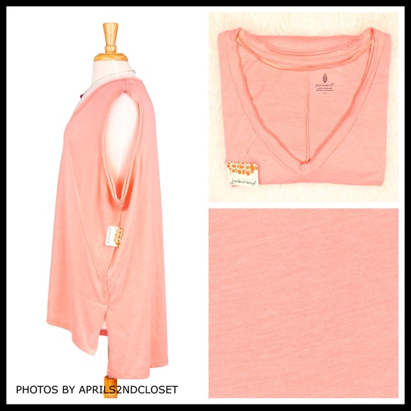 FREE PEOPLE BOHO TUNIC DRESS PULLOVER KNIT TOP V-NECK MINI A2C - Picture 5 of 16